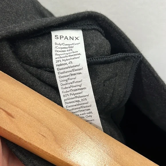 SPANX PerfectFit Ponte Slim Straight Pant Charcoal Heather size Small - Picture 6 of 12